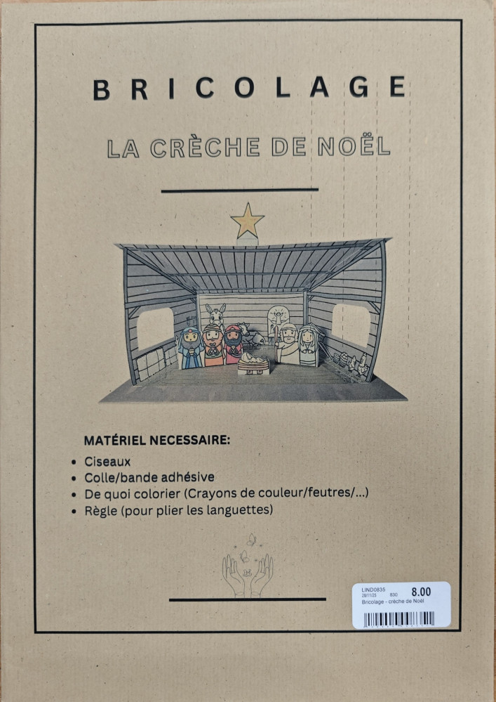 Bricolage - crèche de Noël