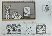 Bricolage - crèche de Noël