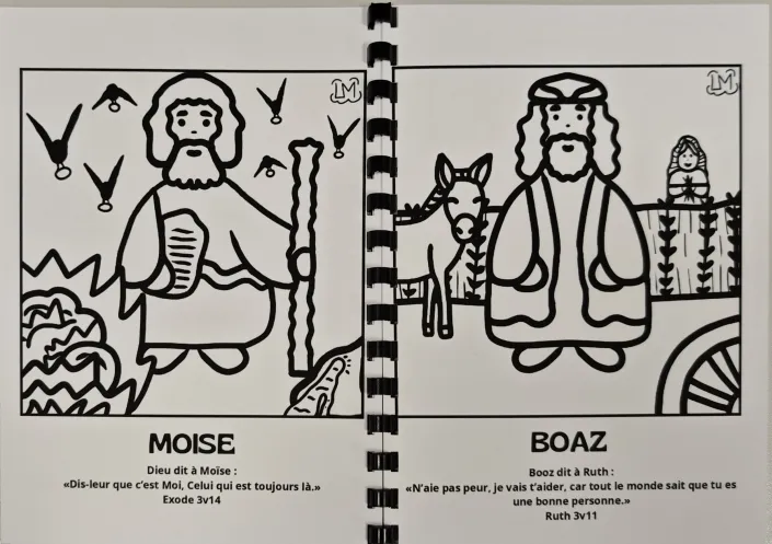 Livre de coloriage - Les personnages de l'Ancien Testament