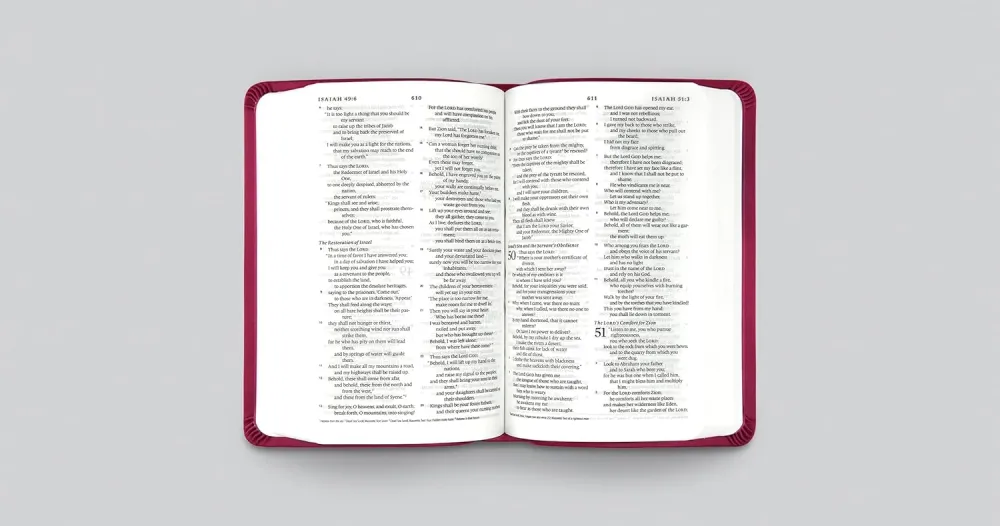 ESV value compact Bible trutone raspberry floral