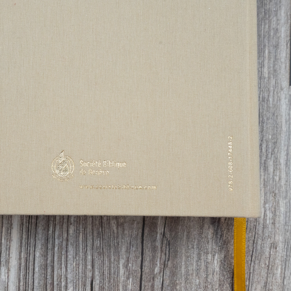 Bible NEG MacArthur souple textile beige