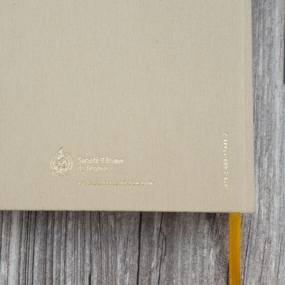 Bible NEG MacArthur souple textile beige