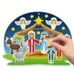 Autocollant Crèche de Noêl à suspendre