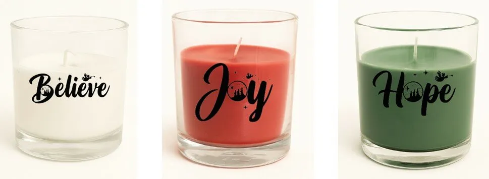 Bougie dans un verre