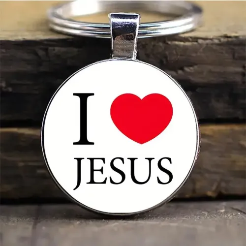Porte-clés I love Jesus