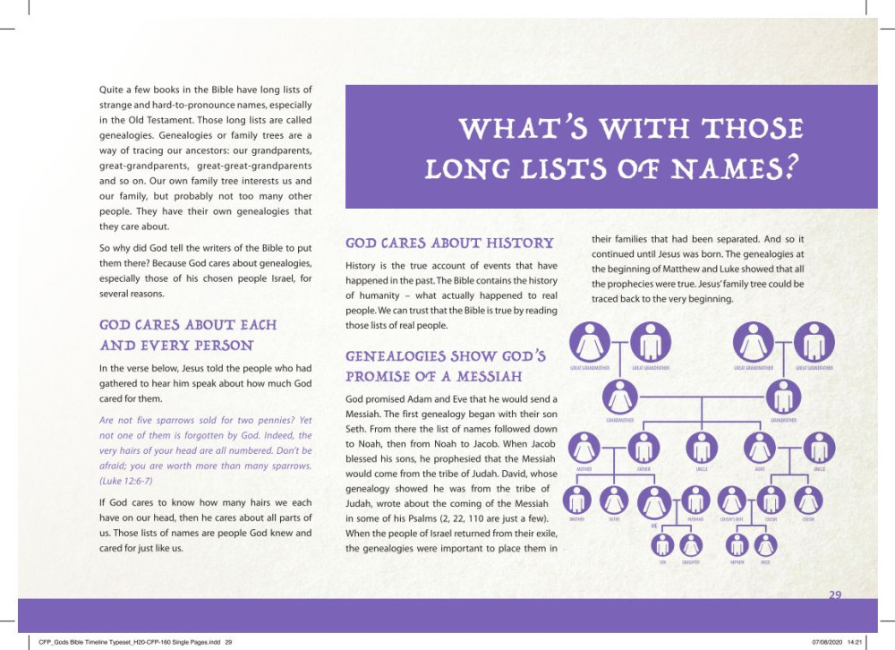 God's Bible timeline - The bog book of biblical history