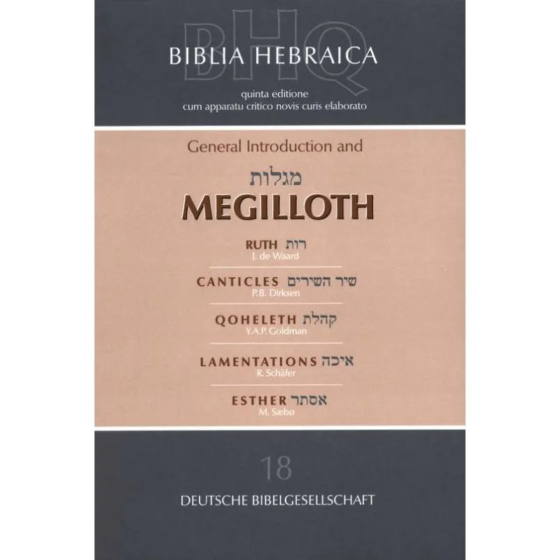 Biblia Hebraïca Quinta - Megilloth