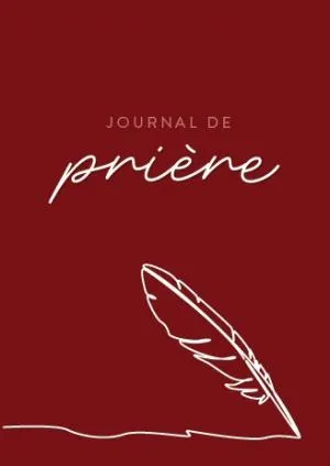 Journal de prière rouge cerise