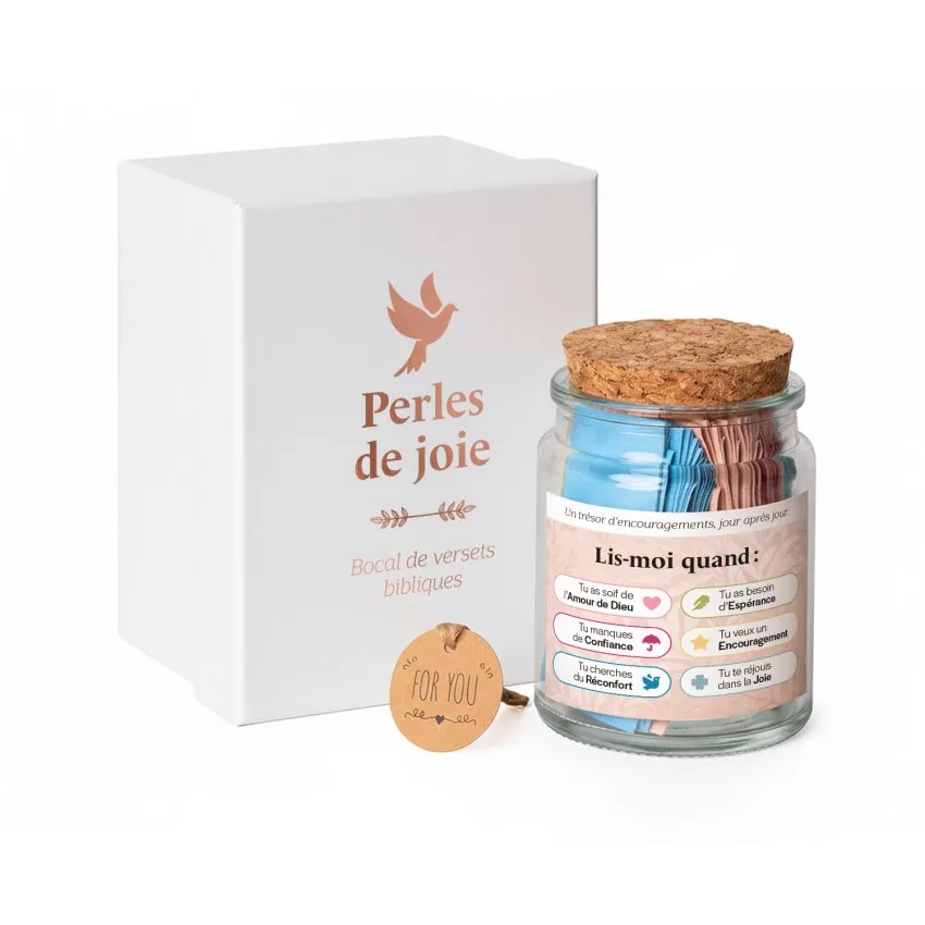 Bocal de 90 versets - Perles de joie