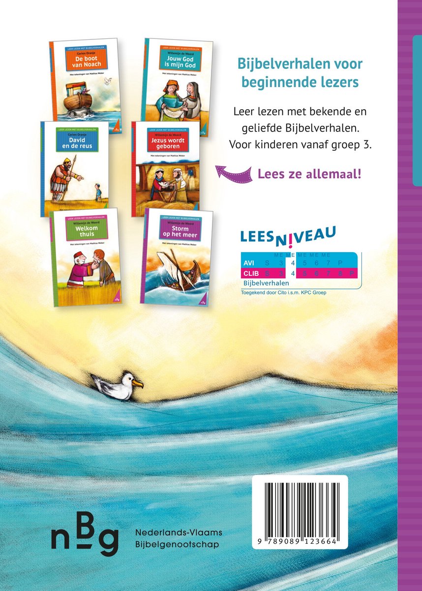 Storm op het meer - Leer lezen met Bijbelverhalen