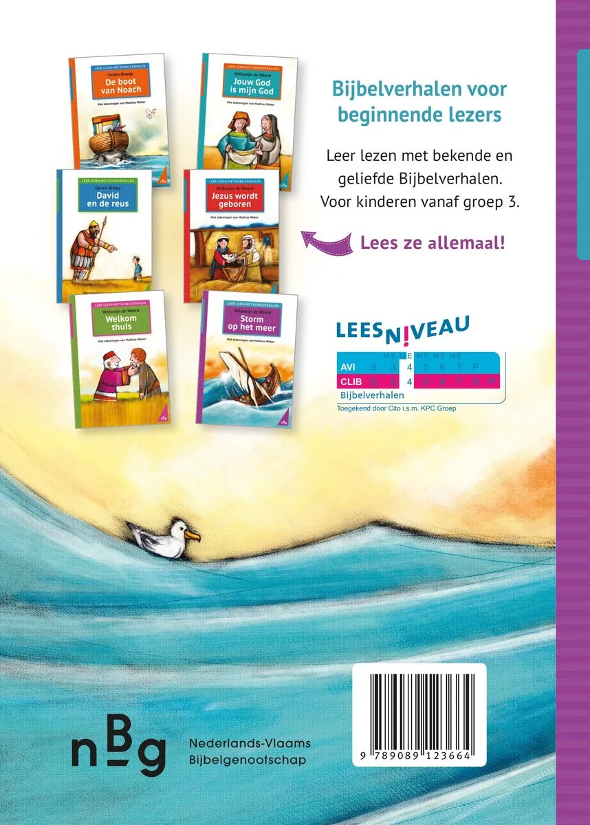 Storm op het meer - Leer lezen met Bijbelverhalen