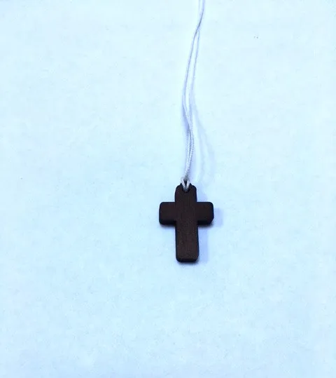 Collier petite croix "teinté"