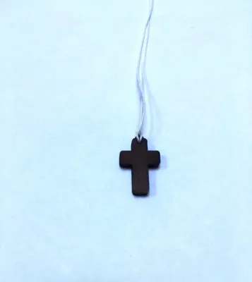 Collier petite croix "teinté"