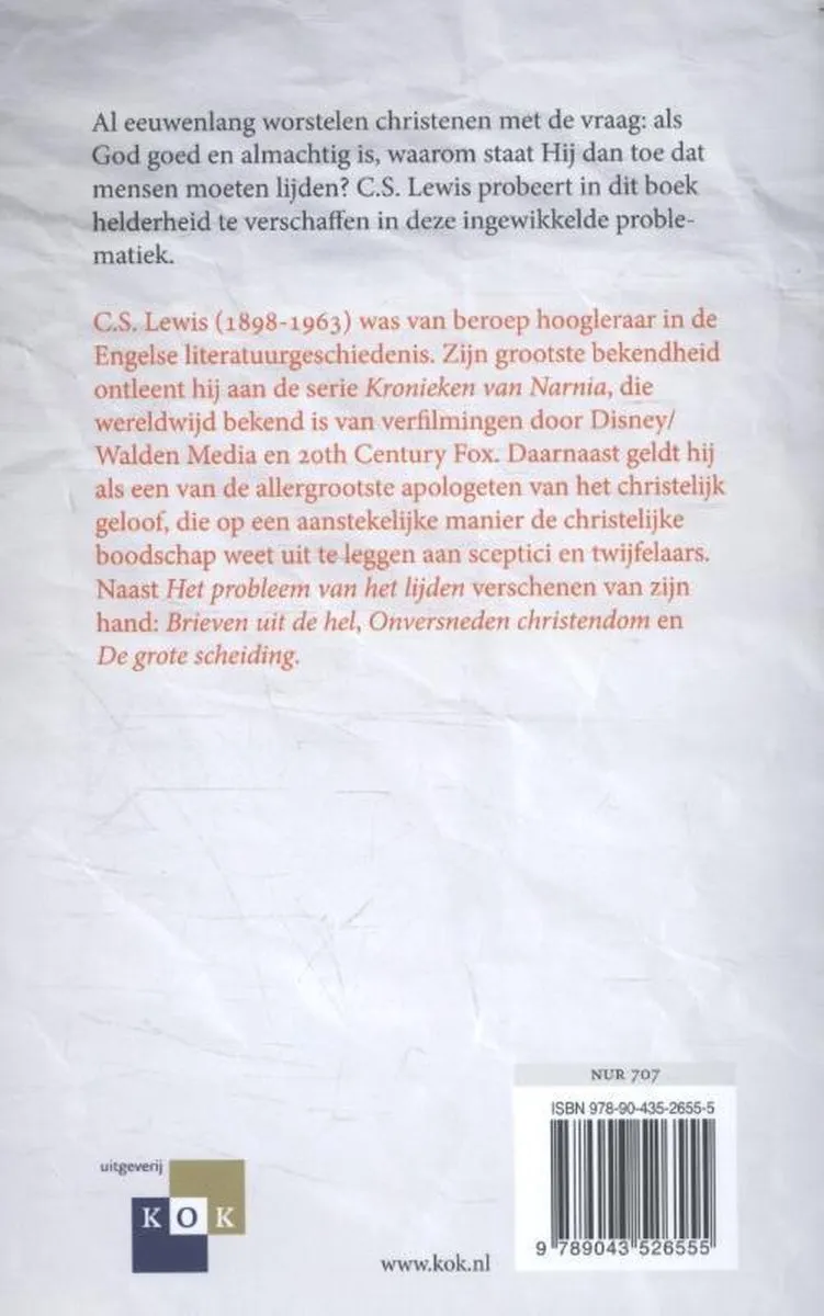 Het probleem van het lijden - Uitzicht over de grens van pijn en verdriet...