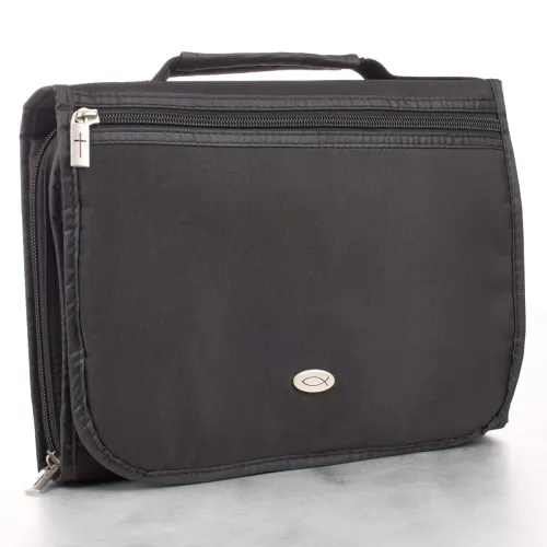 Housse L 3fold noir ICHTUS