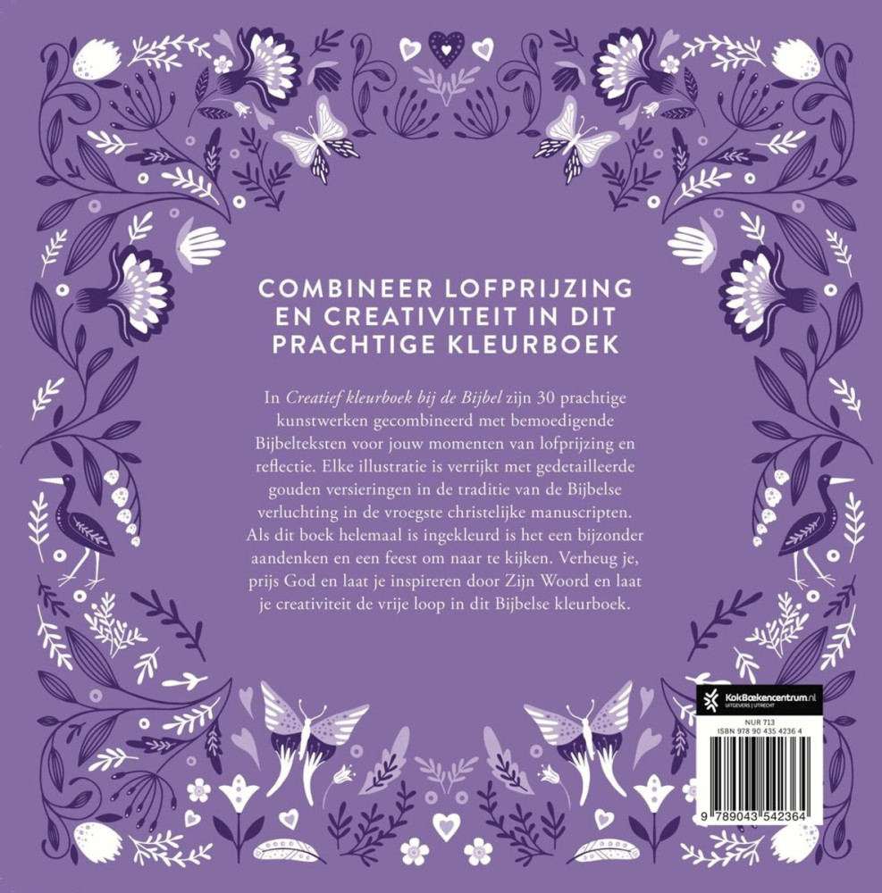 Creatief kleurboek bij de Bijbel - Psalmen en lofprijzingen om in te kleuren