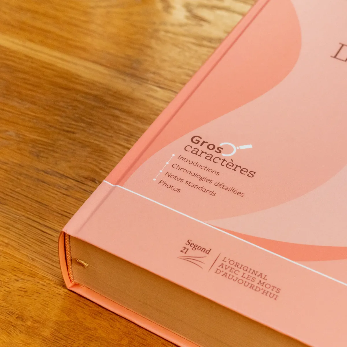 Bible SG21 gros caractères rigide rose