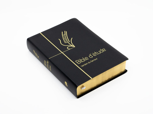 Bible Semeur Etude souple noir or