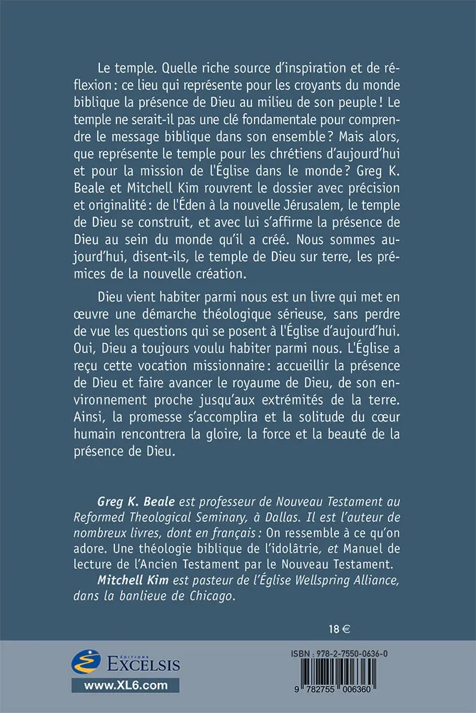 Dieu vient habiter parmi nous - Le temple : de l'Eden à la nouvelle création