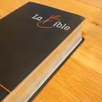 Bible SG21 gros caractères fibrocuir noir argent