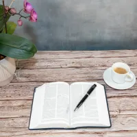 Bible SG21 souple textile bleu marine