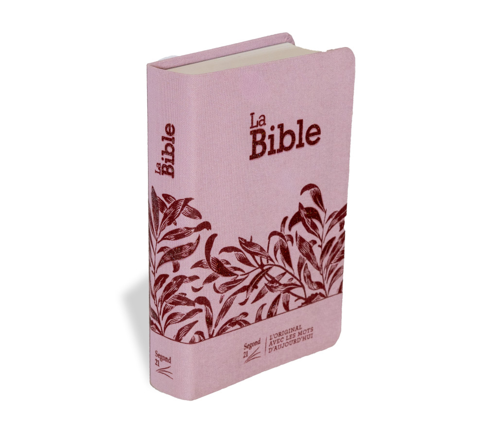 Bible SG21 souple textile rose onglets