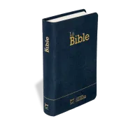 Bible SG21 souple textile bleu marine