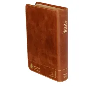 Bible SG21 souple cuir brun or