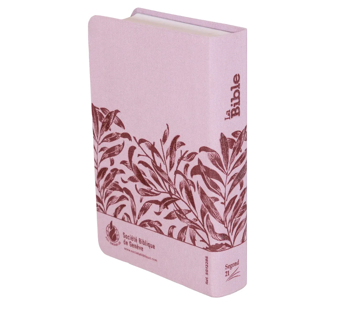 Bible SG21 souple textile rose onglets