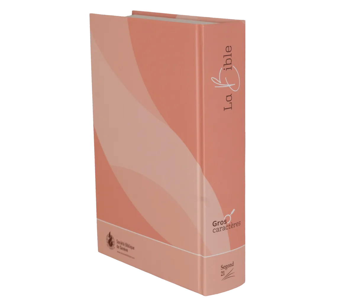 Bible SG21 gros caractères rigide rose