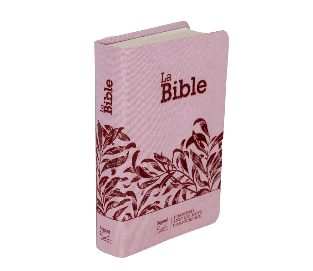 Bible SG21 souple textile rose onglets
