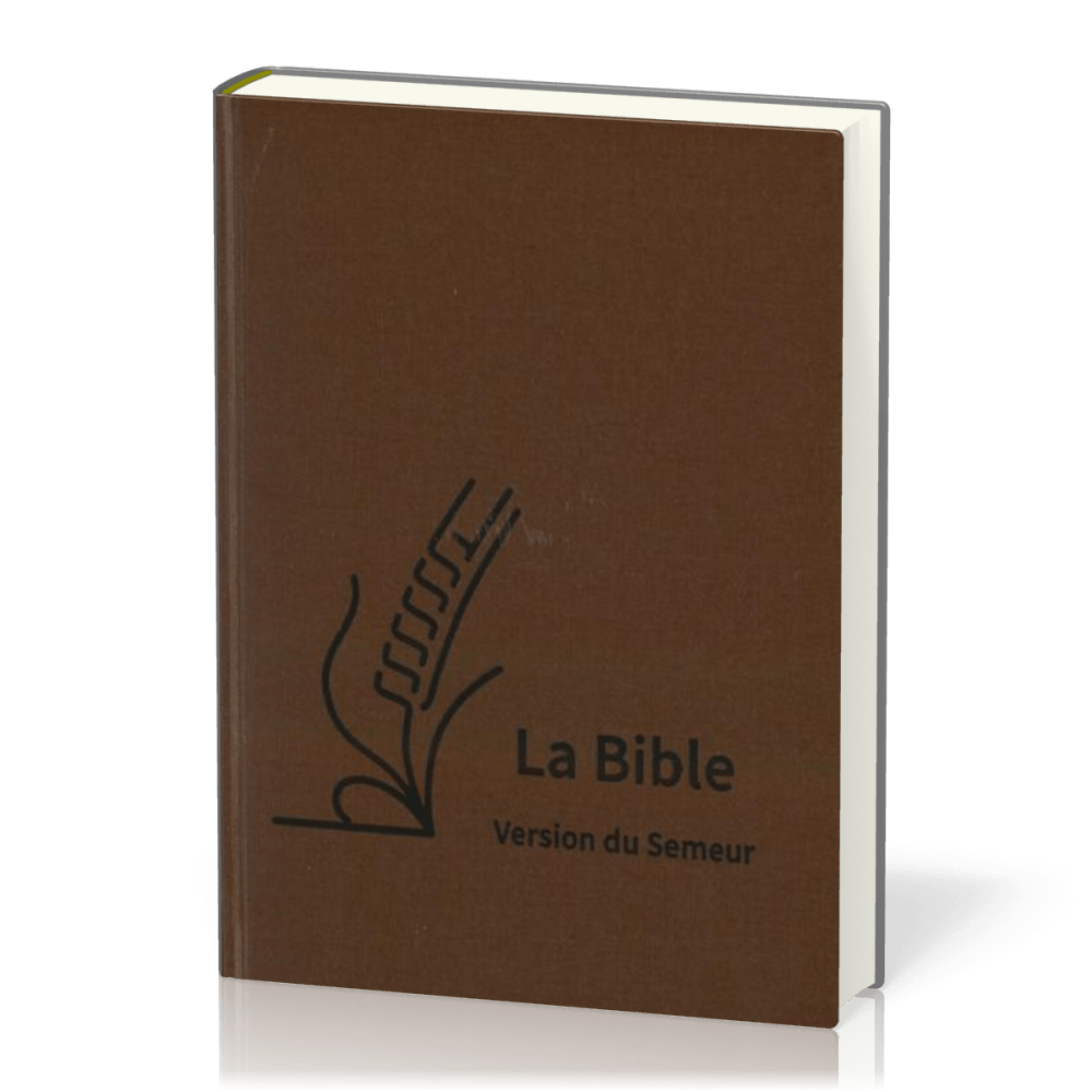 Bible Semeur gros caractères souple textile brun
