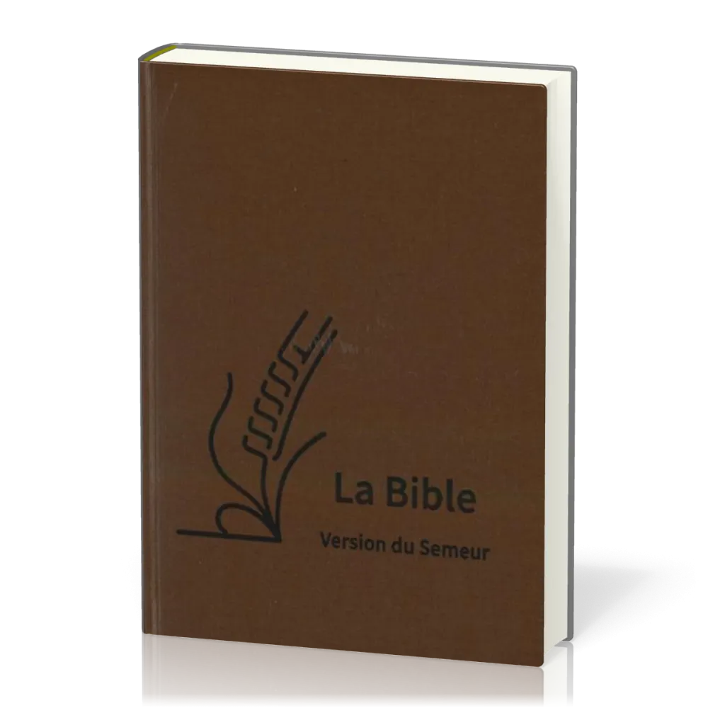 Bible Semeur gros caractères souple textile brun