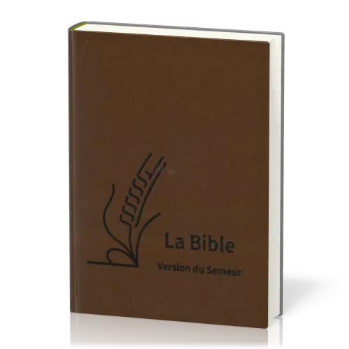 Bible Semeur gros caractères souple textile brun