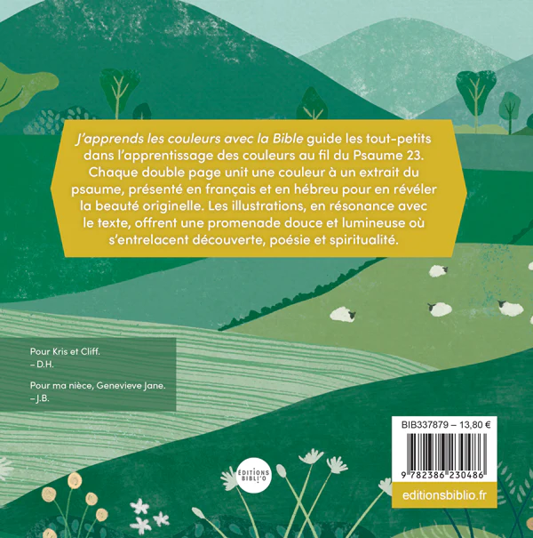 J'apprends les couleurs avec la Bible - Psaume 23