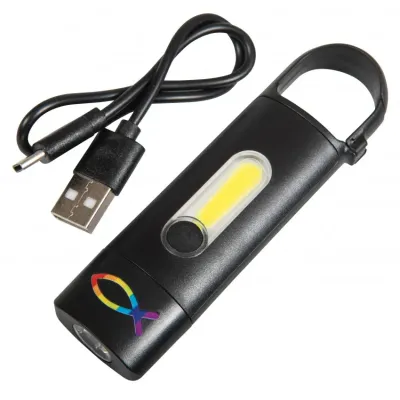 Lampe torche regargeable avec mousqueton