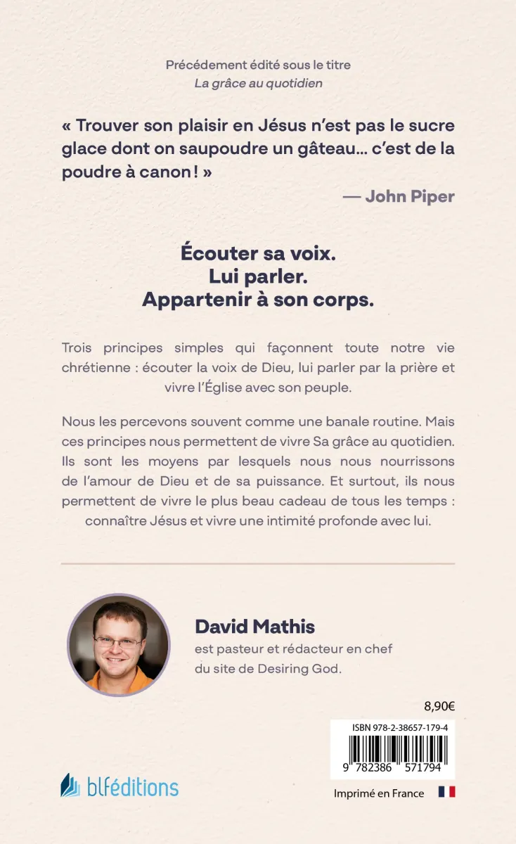 Trouver sa joie en Dieu - 3 habitudes spirituelles pour nourrir sa foi (poche)