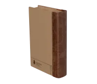 Bible SG21 rigide cuir duo praliné-chocolat or onglets