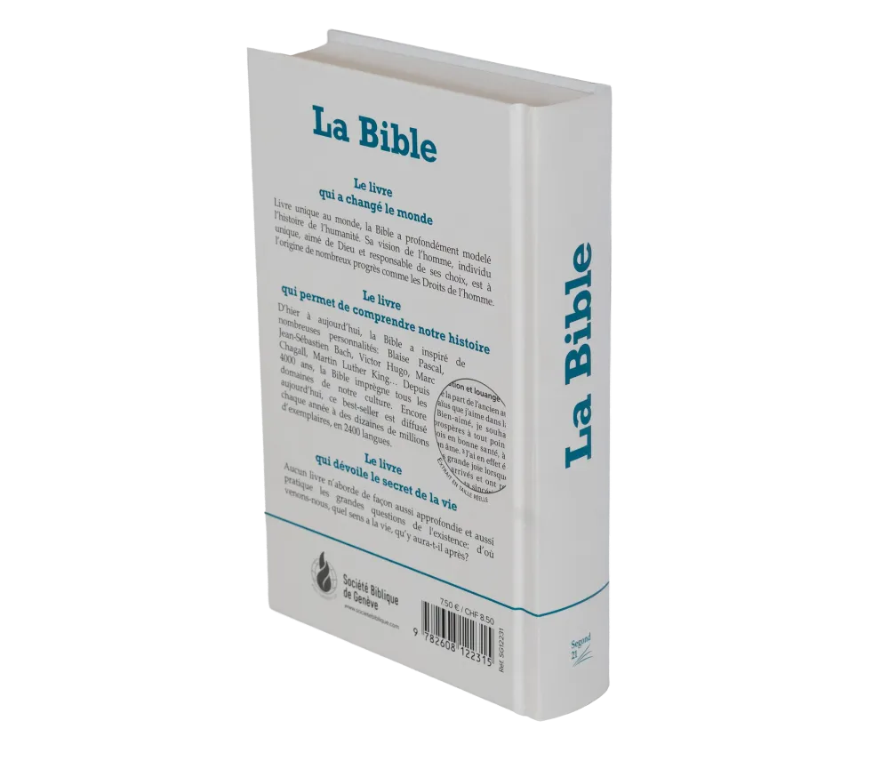 Bible SG21 rigide blanche