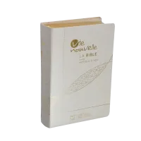 Bible SG21 Vie Nouvelle souple toile blanc or