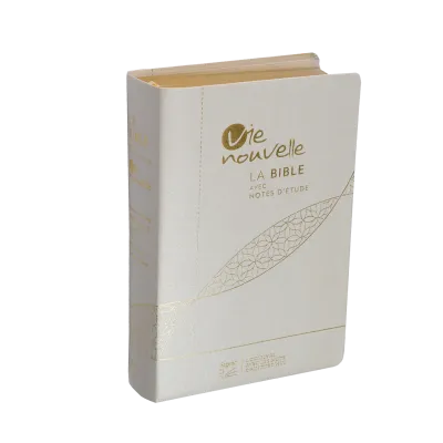 Bible SG21 Vie Nouvelle souple toile blanc or