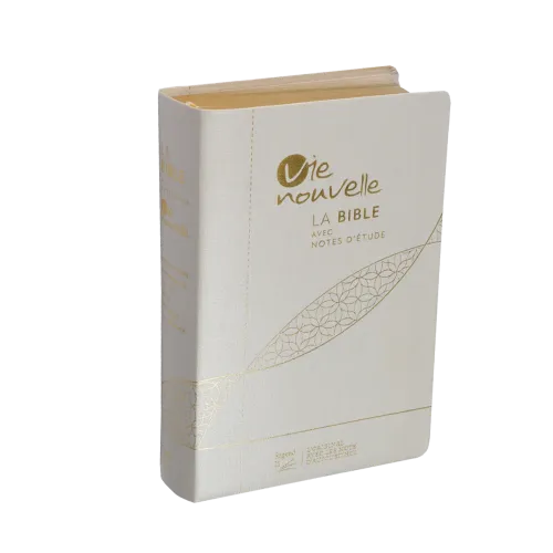 Bible SG21 Vie Nouvelle souple toile blanc or