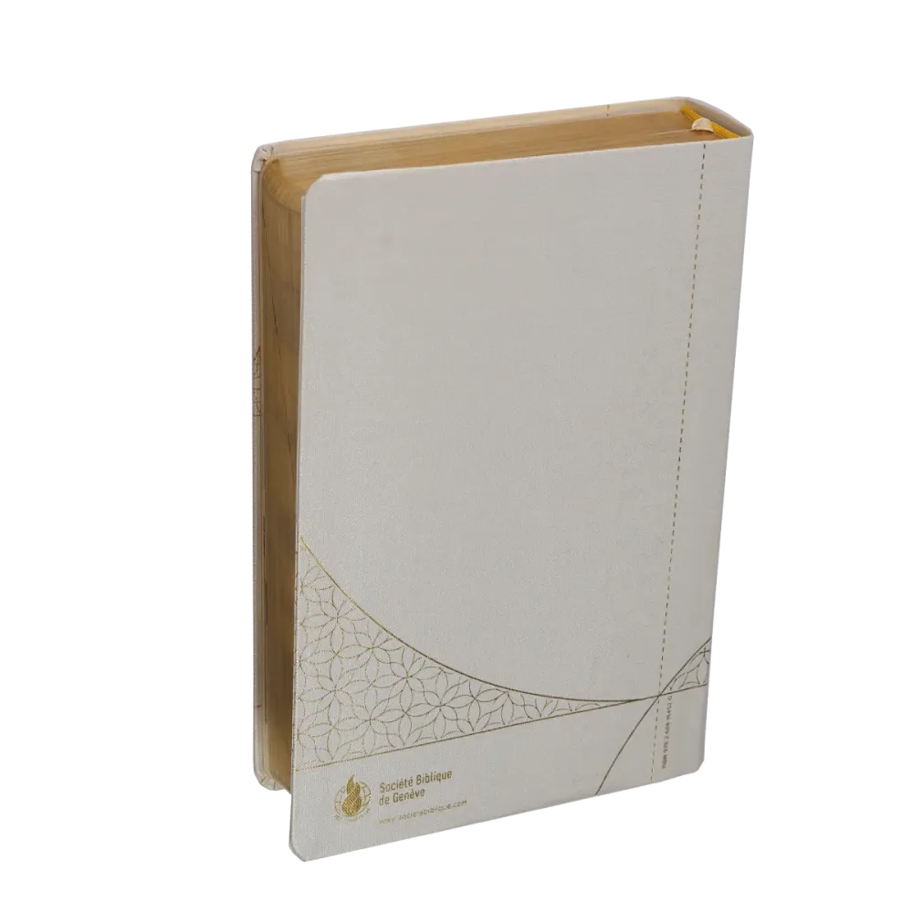 Bible SG21 Vie Nouvelle souple toile blanc or