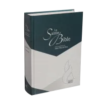 Bible NEG MacArthur rigide blanc/bleu