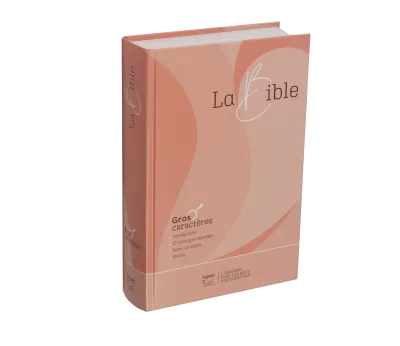 Bible SG21 gros caractères rigide rose