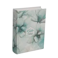 Bible SG21 Journal de bord rigide textile fleurs bleues