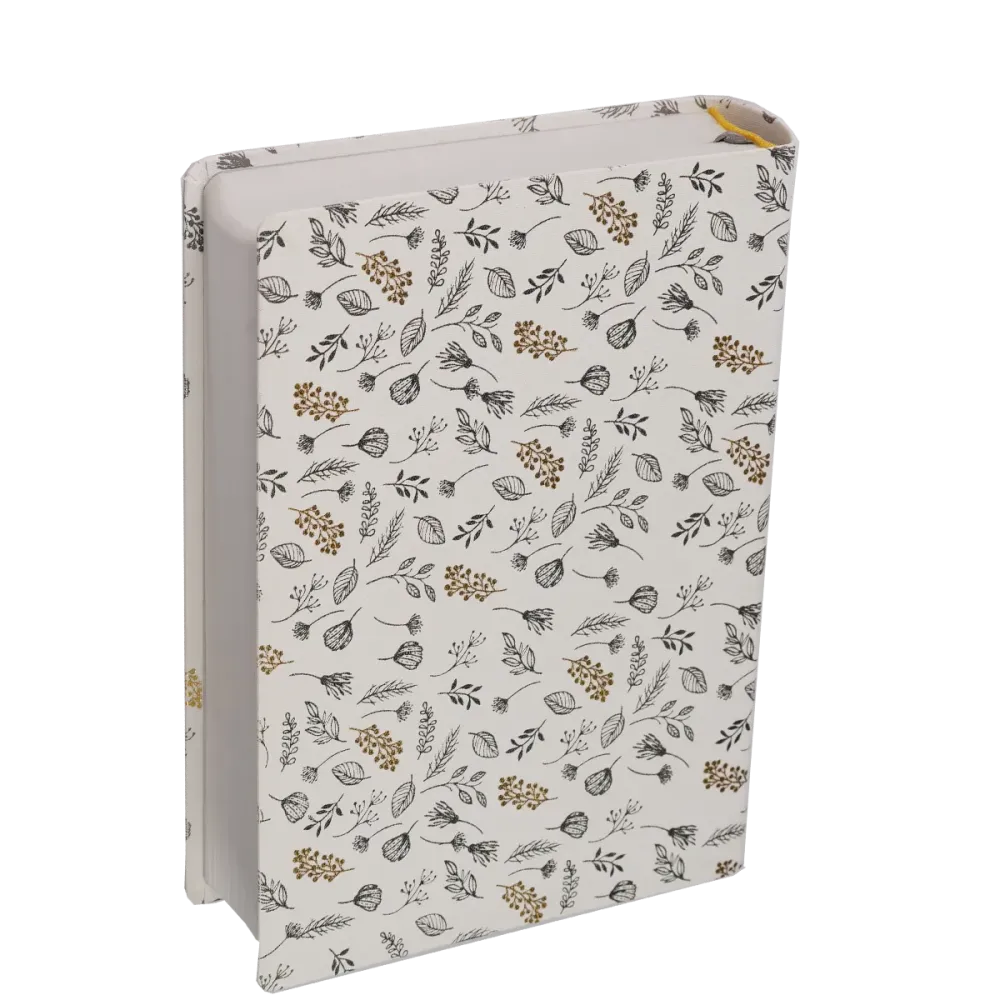 Bible SG21 Journal de bord souple textile blanc motifs dorés