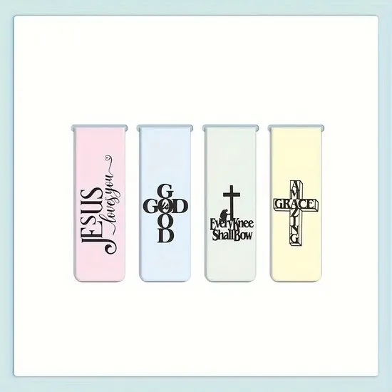 Marques-page magnétiques Jesus loves you... (4)