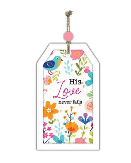 Cadre bois - His love never fails