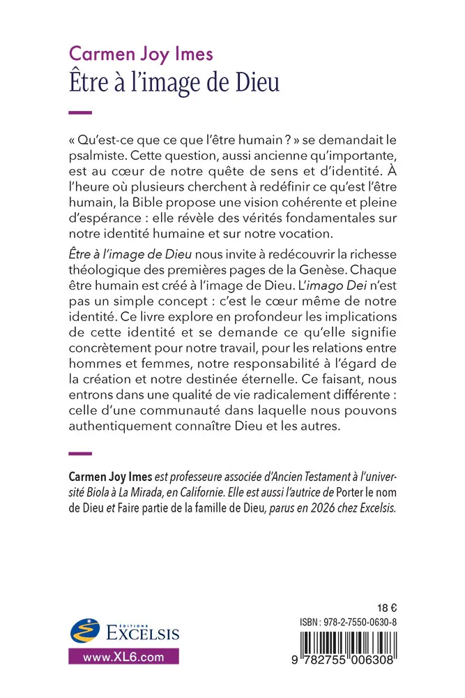 Etre à l’image de Dieu - Trouver notre vraie place dans le monde